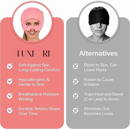 Built-in Slide-Up Migraine cap