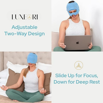 Built-in Slide-Up Migraine cap